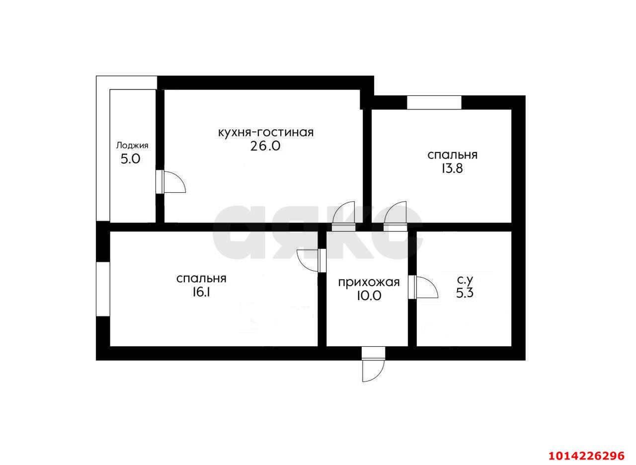 Фото №15: 2-комнатная квартира 76 м² - Краснодар, Достояние, ул. Конгрессная, 27/2