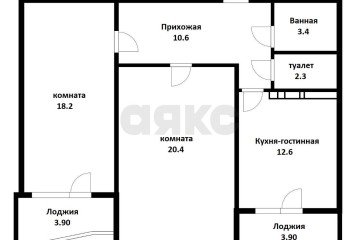 Фото №5: 2-комнатная квартира 75 м² - Краснодар, мкр. жилой комплекс Достоевский, ул. Достоевского, 84/1