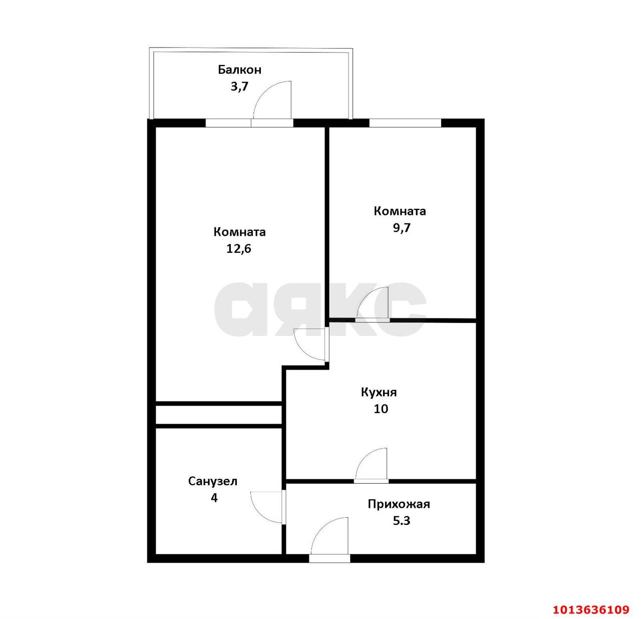 Фото №11: 2-комнатная квартира 44 м² - Краснодар, ЖК Времена Года, ул. Евгении Жигуленко, 4