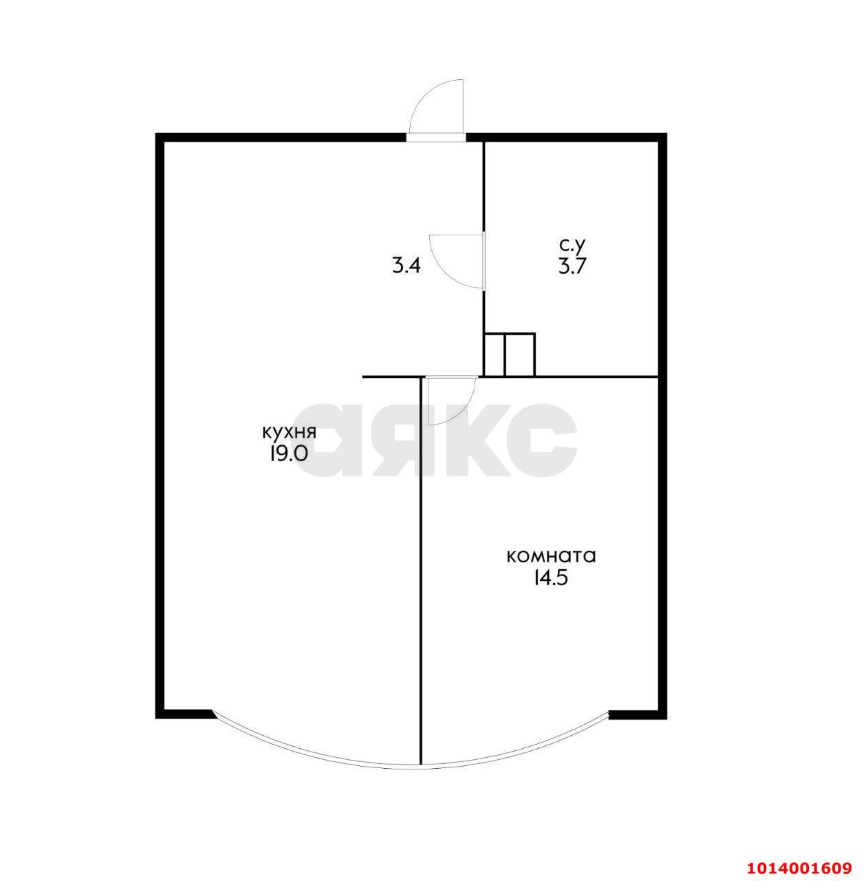 Фото №10: 1-комнатная квартира 40 м² - Краснодар, жилой комплекс Самолёт-6, 