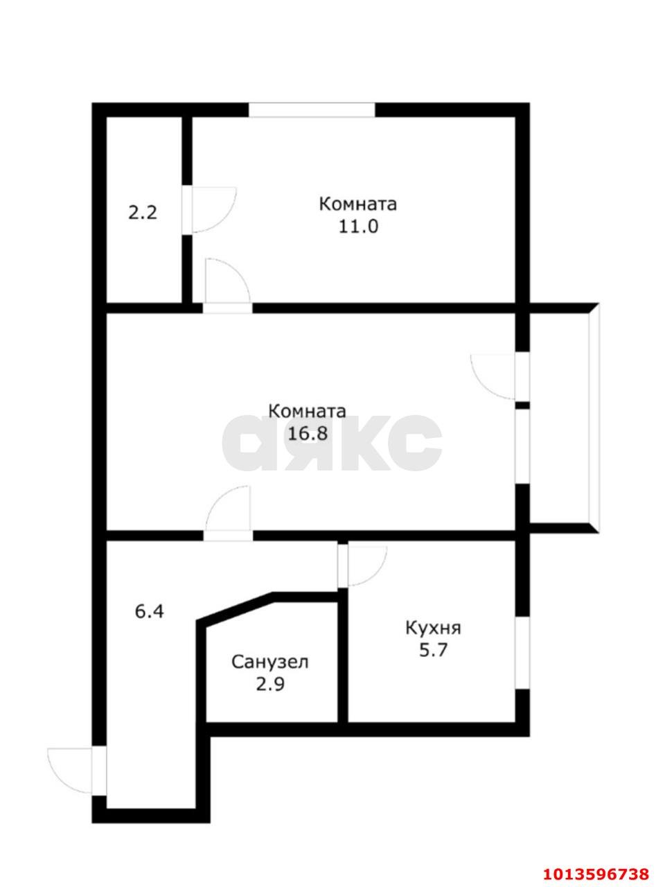 Фото №9: 2-комнатная квартира 45 м² - Краснодар, 40 лет Победы, ул. Выставочная, 1