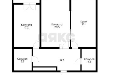 Фото №5: 2-комнатная квартира 81 м² - Краснодар, мкр. жилой комплекс Триумф, ул. имени П.М. Гаврилова, 27к1