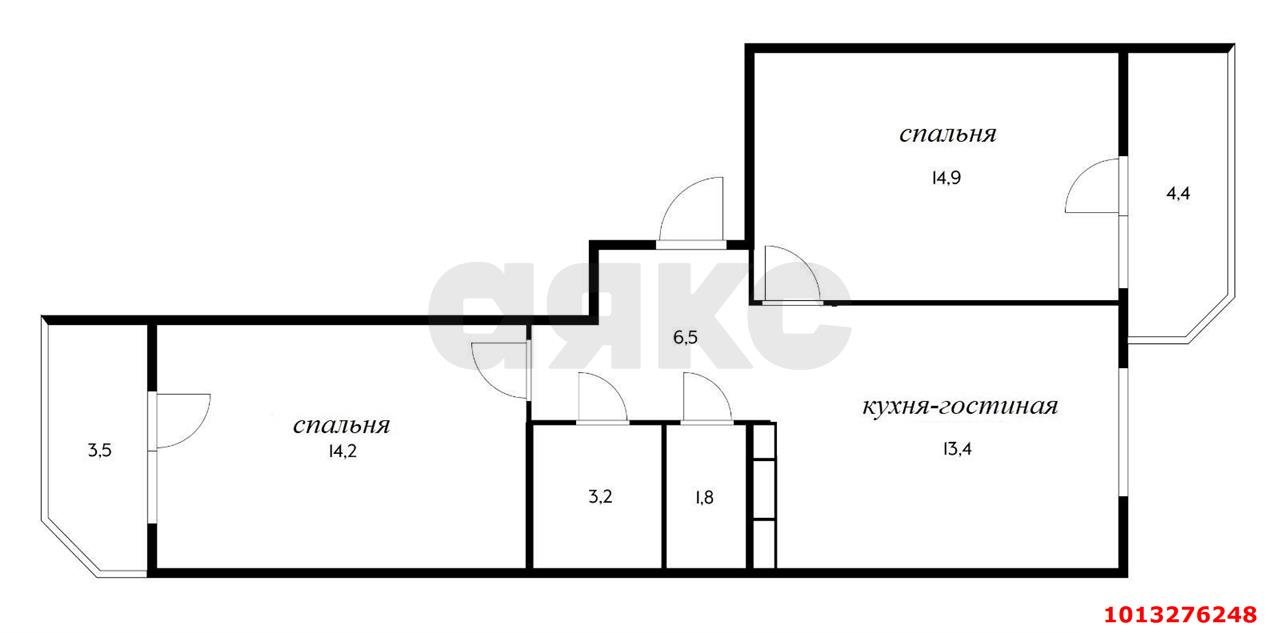 Фото №20: 2-комнатная квартира 60 м² - Краснодар, жилой комплекс Керченский, ул. им. Героя Сарабеева В.И., 5к5