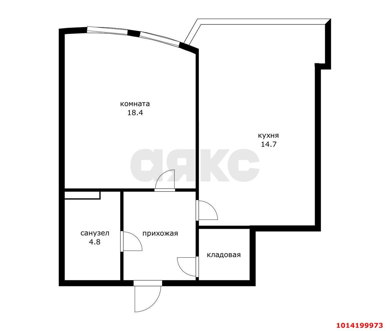 Фото №8: 1-комнатная квартира 50 м² - Краснодар, жилой комплекс Версаль, ул. Черниговская, 1