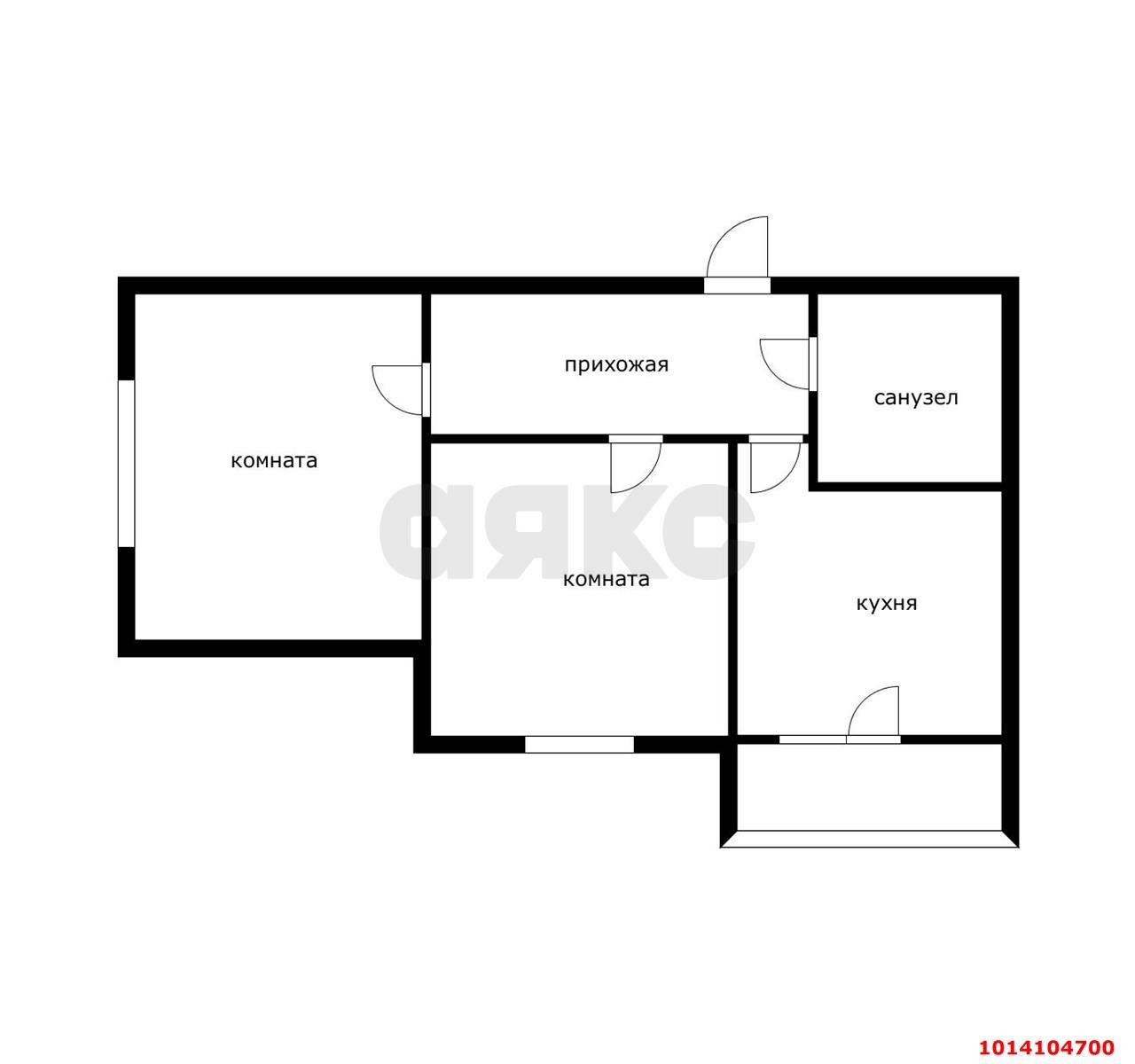 Фото №6: 2-комнатная квартира 45 м² - Краснодар, жилой комплекс Спортивная Деревня, ул. Западный Обход, 42к5