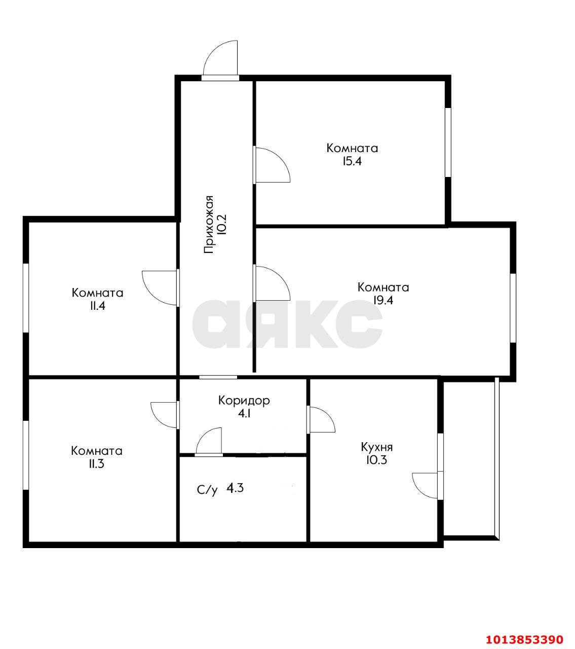 Фото №18: 4-комнатная квартира 87 м² - Краснодар, Юбилейный, б-р Платановый, 10