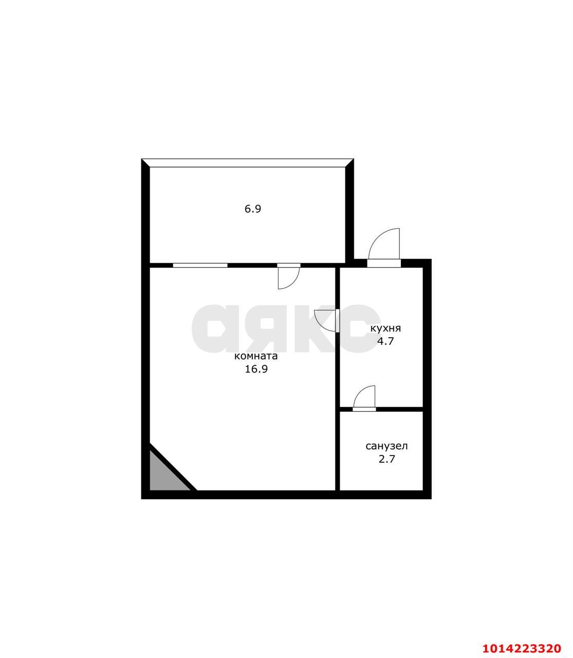 Фото №6: 1-комнатная квартира 24 м² - Краснодар, Западный внутригородской округ, ул. Рашпилевская, 119
