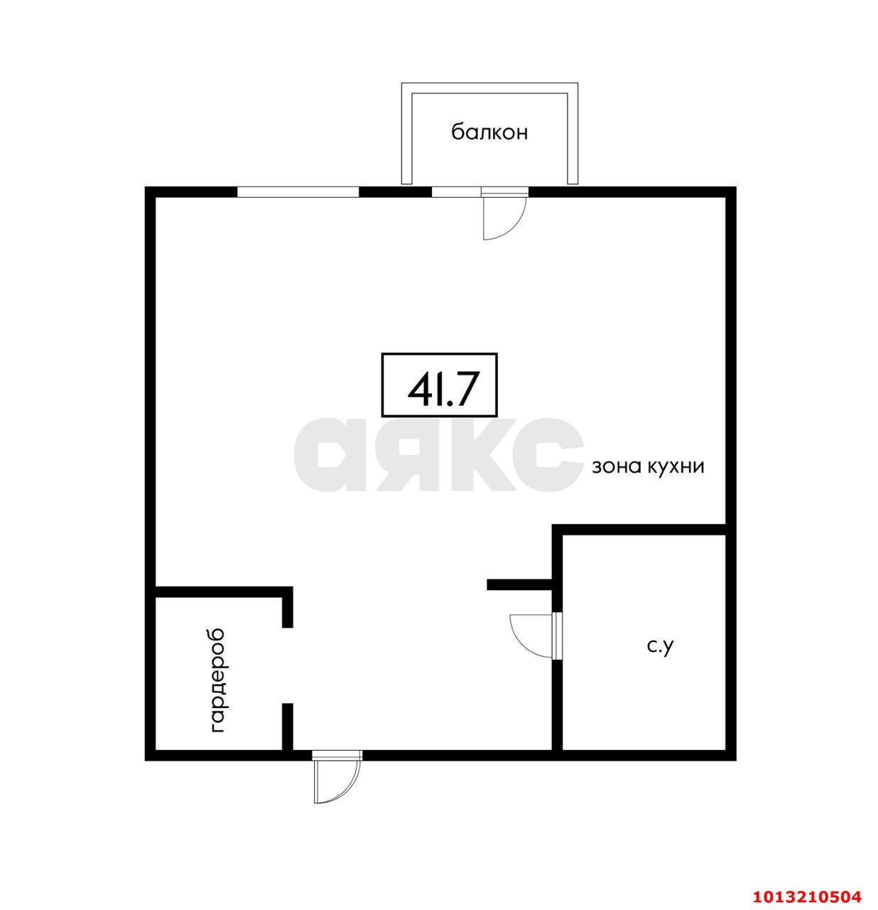 Фото №13: 1-комнатная квартира 41 м² - Краснодар, мкр. Прикубанский внутригородской округ, ул. Лиссабонская, 109к23