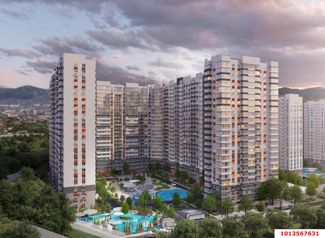 Фото №2: Студия 22 м² - Новороссийск, жилой комплекс Облака 2, ул. Куникова, 47Г