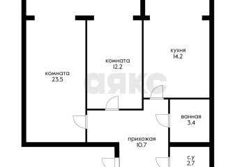Фото №1: 2-комнатная квартира 70 м² - Краснодар, мкр. Музыкальный, ул. Адлерская