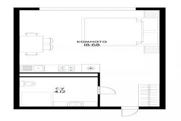 Фото №3: Студия 22 м² - Краснодар, мкр. Черёмушки, ул. Обрывная, 132/1