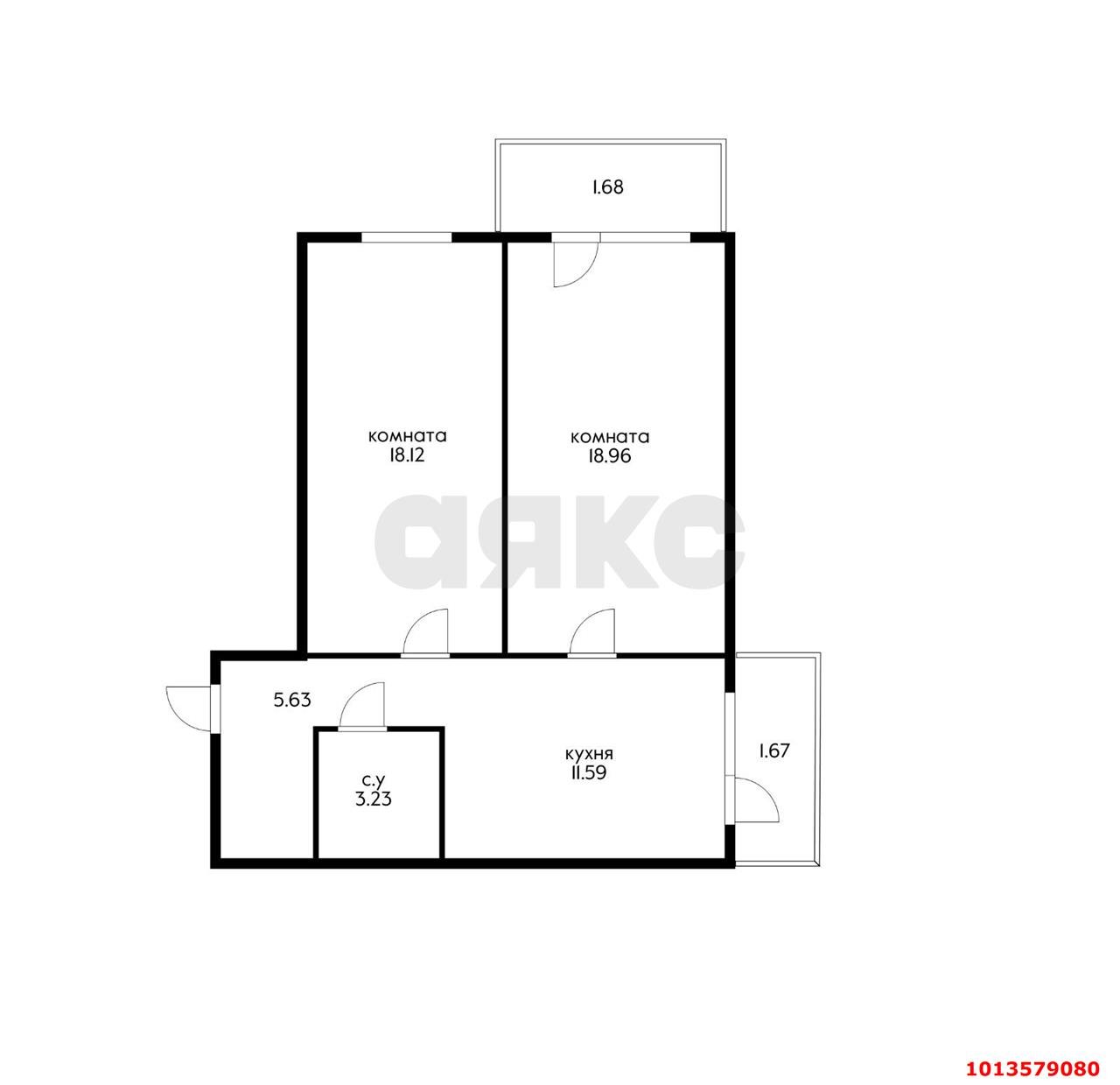 Фото №10: 2-комнатная квартира 60 м² - Краснодар, жилой комплекс Новый Город, ул. Шевцова, 36/1