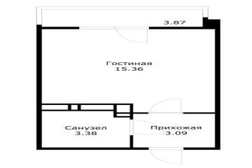 Фото №5: Студия 22 м² - Краснодар, мкр. жилой комплекс Облака, ул. имени Генерала Корнилова, 9к2