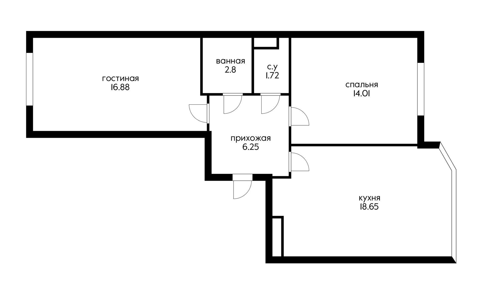 Фото №15: 2-комнатная квартира 60 м² - Краснодар, Прикубанский внутригородской округ, мкр. Достояние, ул. Григория Булгакова, 10