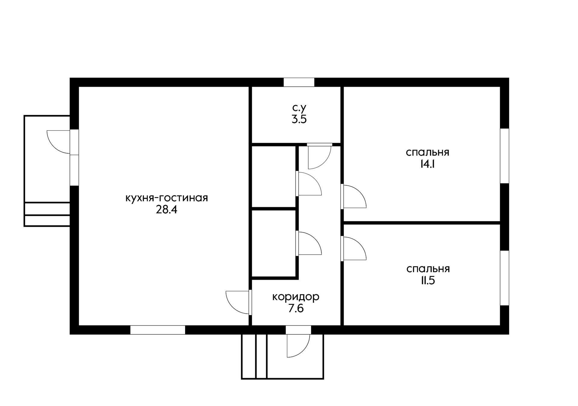 Фото №14: Дом 71 м² + 3.3 сот. - Южный, п. коттеджный  Южная столица, ул. Динская, 27