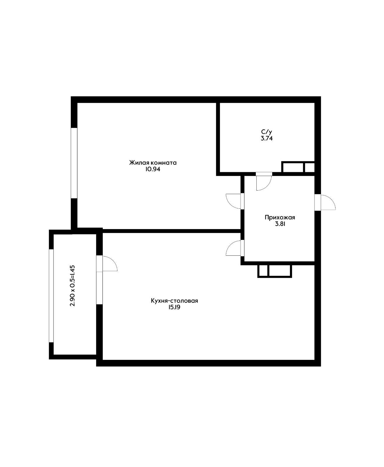 Фото №8: 1-комнатная квартира 35 м² - Краснодар, ЖК Урал, Карасунский внутригородской округ, Камвольно-суконный Комбинат, мкр. жилой комплекс Ural, ул. Уральская, 87/7