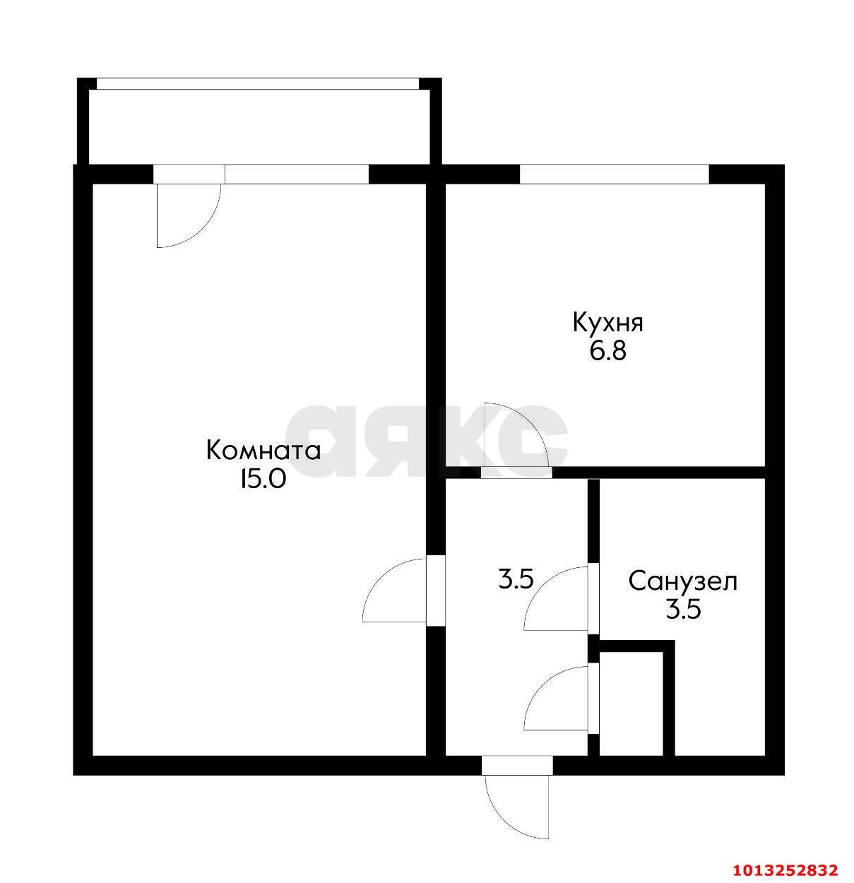 Фото №13: 1-комнатная квартира 28 м² - Краснодар, Фестивальный, ул. Ковалёва, 6