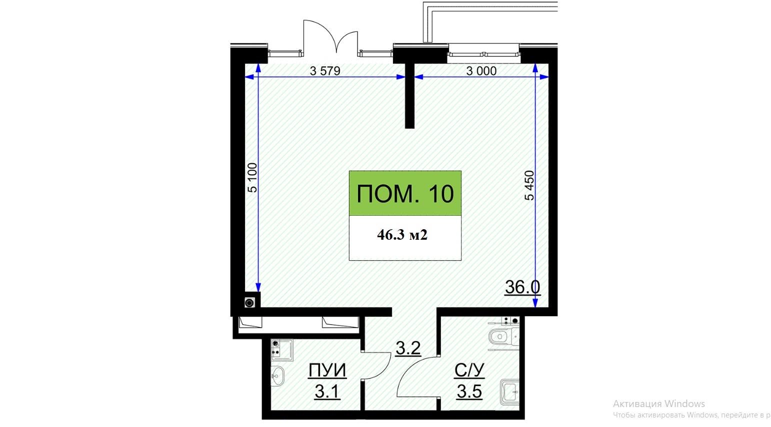 Фото №2: Коммерция 46 м² - Краснодар, Прикубанский внутригородской округ, мкр. жилой комплекс Ракурс, ул. имени Героя Ростовского, 8к7