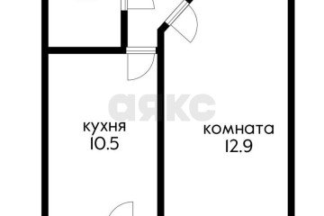 Фото №4: 1-комнатная квартира 33 м² - Яблоновский, пер. 1-й  Гагарина, 10
