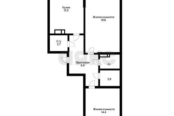Фото №1: 2-комнатная квартира 65 м² - Краснодар, мкр. Молодёжный, ул. Дубравная, 1