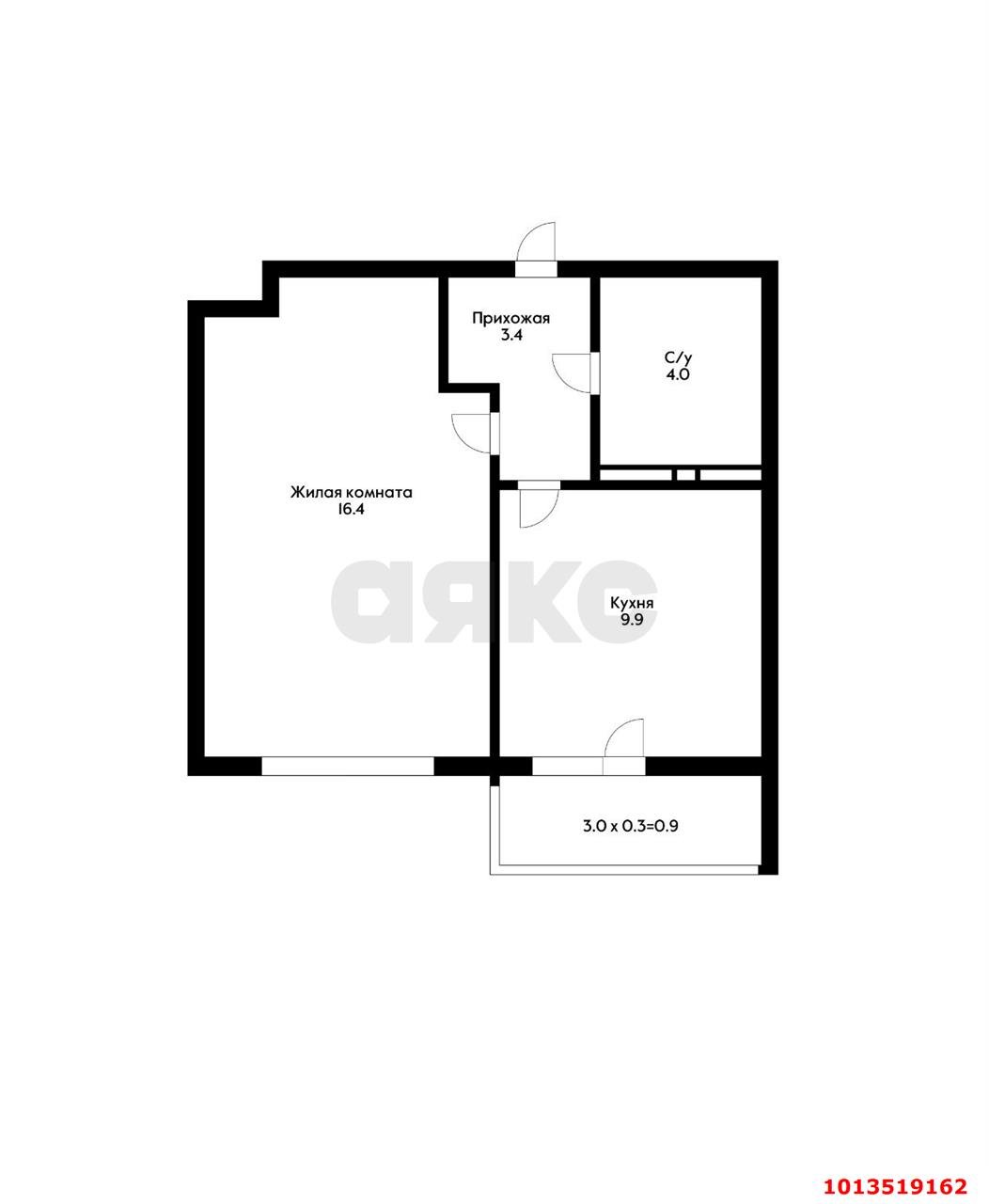 Фото №11: 1-комнатная квартира 38 м² - Краснодар, жилой комплекс Нeo-квартал Красная Площадь, ул. им. Мурата Ахеджака, 12