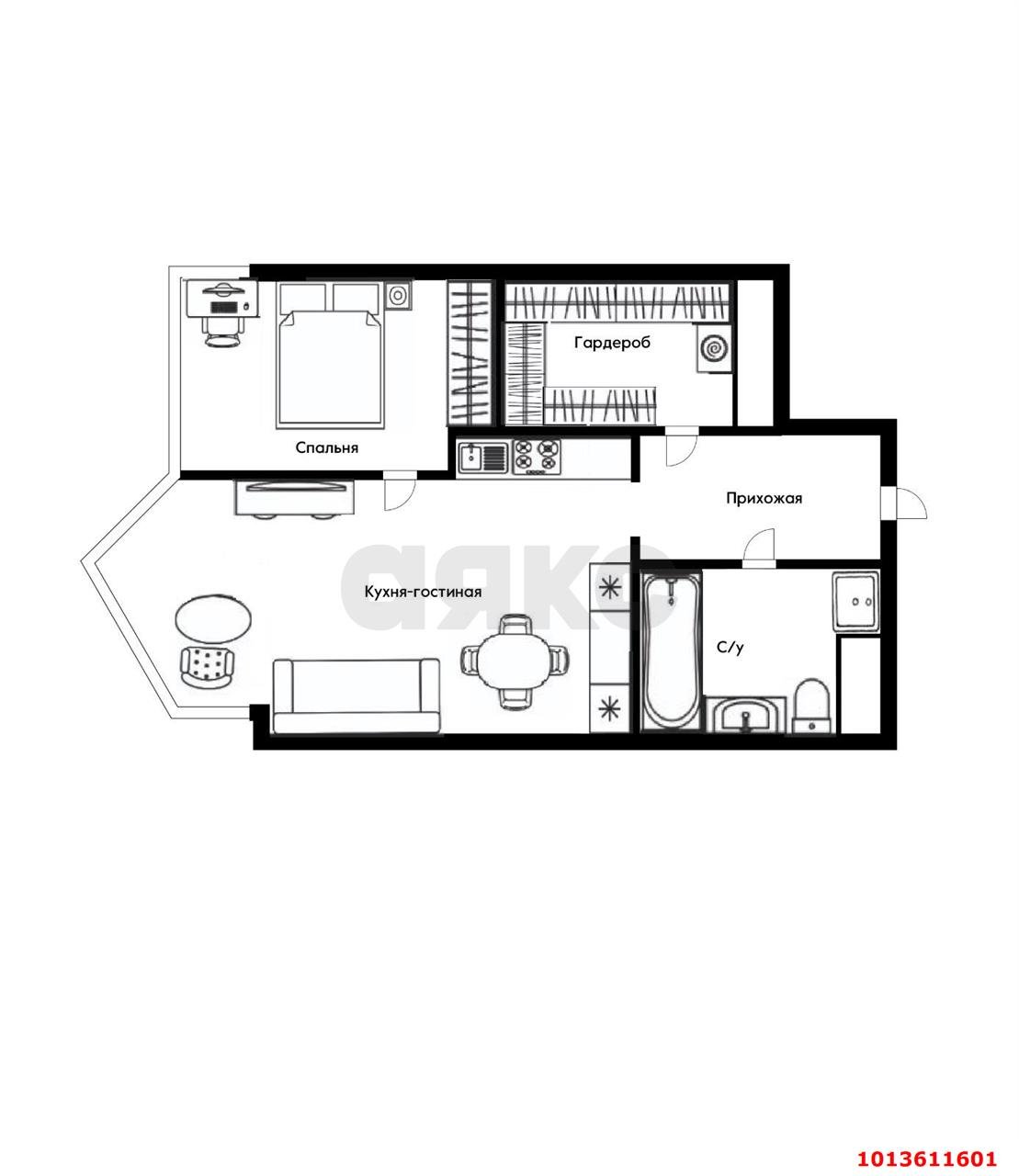 Фото №8: 2-комнатная квартира 68 м² - Краснодар, жилой комплекс Седьмой Континент, ул. Совхозная, 1к5
