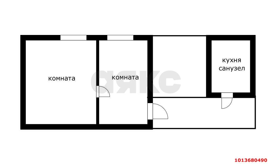 Фото №2: 1-комнатная квартира 32 м² - Краснодар, Центральный, ул. Орджоникидзе, 97