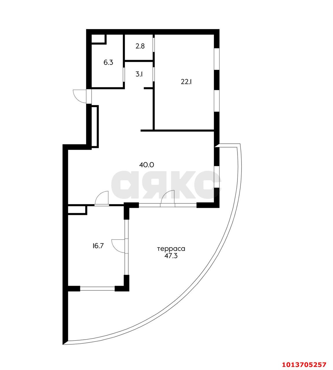 Фото №14: Пентхаус 142 м² - Краснодар, Пашковский, Карасунский внутригородской округ, мкр. жилой комплекс Империал, ул. Бородинская, 137/1
