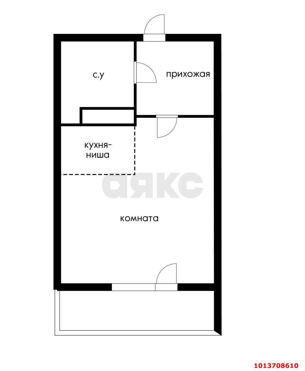 Фото №4: Студия 28 м² - Краснодар, жилой комплекс Дыхание, ул. Лётчика Позднякова, 2к12