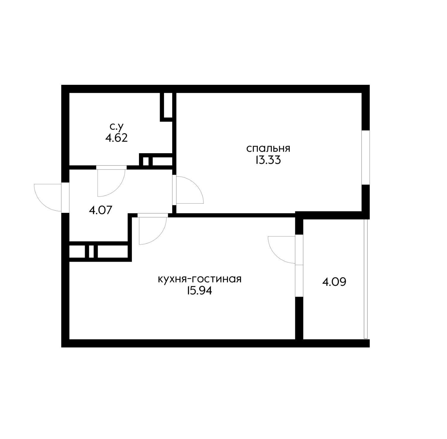 Фото №9: 1-комнатная квартира 40 м² - Краснодар, Прикубанский внутригородской округ, мкр. жилой комплекс Народные Кварталы, ул. Народная, 54лит2