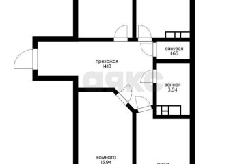 Фото №1: 3-комнатная квартира 92 м² - Краснодар, мкр. имени Петра Метальникова, ул. Цезаря Куникова, 24к1