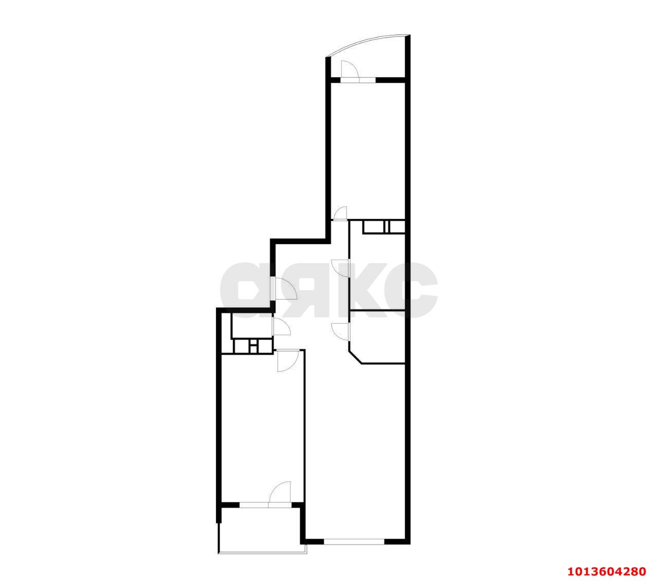 Фото №18: 2-комнатная квартира 68 м² - Краснодар, Прикубанский внутригородской округ, Завод Измерительных Приборов, мкр. ЖК Москва