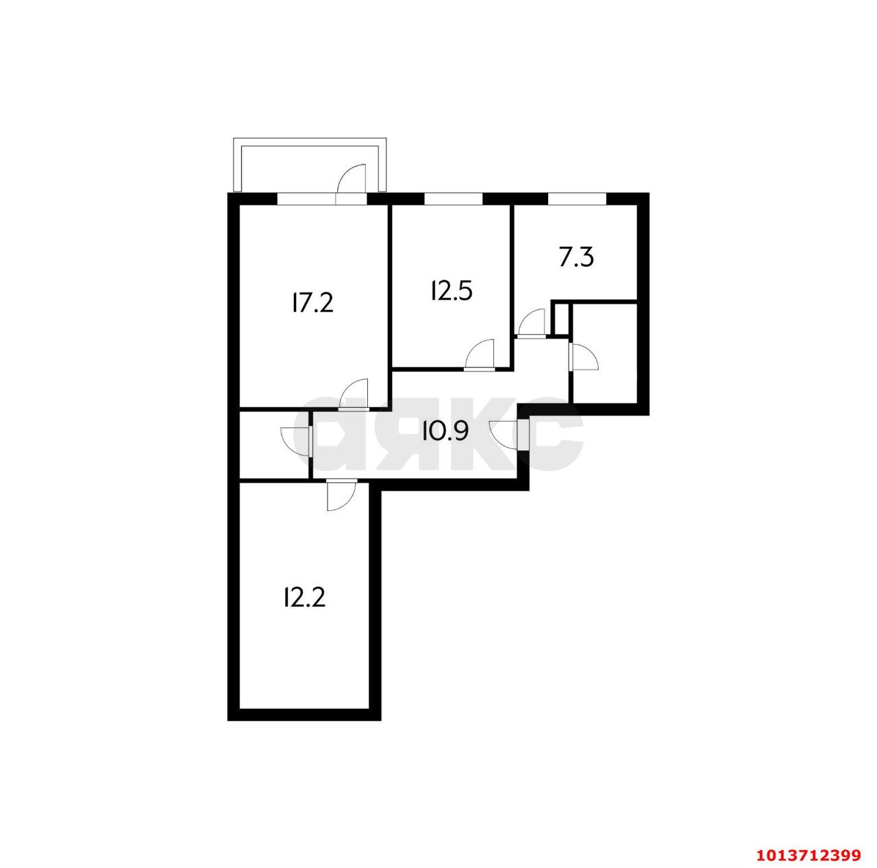 Фото №20: 3-комнатная квартира 74 м² - Краснодар, Комсомольский, ул. Уральская, 164