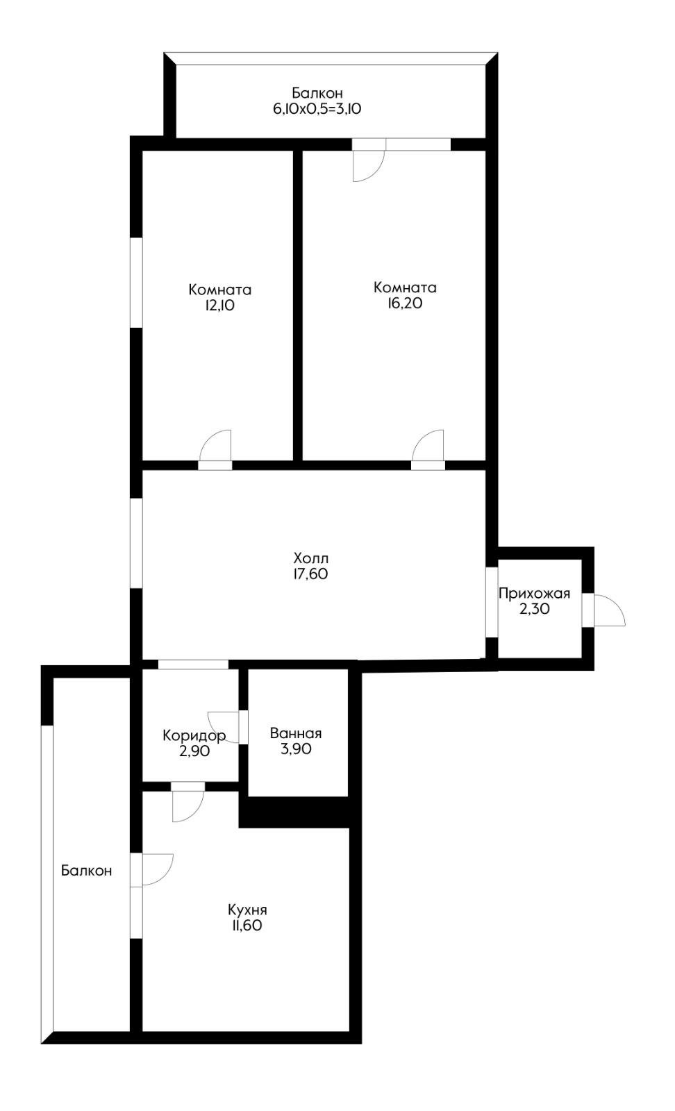 Фото №19: 2-комнатная квартира 74 м² - Краснодар, Карасунский внутригородской округ, мкр. жилой комплекс Восточный Парк, ул. Трудовой Славы, 62Ак2