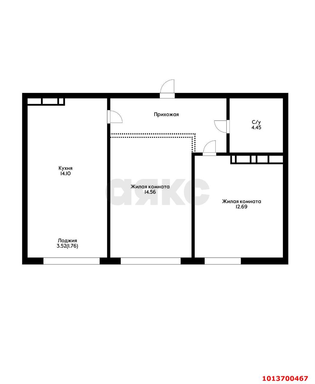 Фото №8: 2-комнатная квартира 56 м² - Краснодар, Черёмушки, ул. Обрывная, 132/1