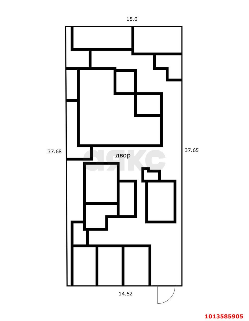 Фото №14: Дом <span class="whitespace-nowrap">50 м²</span> <span class="whitespace-nowrap">+ 2 сот.</span>, <span class="whitespace-nowrap">1 эт.</span> - Краснодар, Центральный внутригородской округ, мкр. Центральный, ул. Ленина, 84
