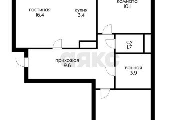 Фото №2: 3-комнатная квартира 59 м² - Краснодар, мкр. жилой комплекс Спортивная Деревня, ул. имени Генерала Корнилова, 14к1