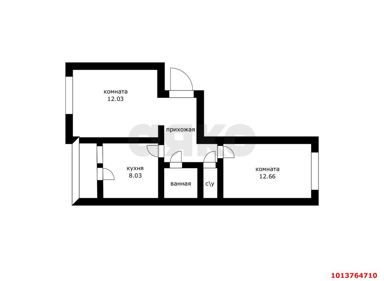 Фото №3: 2-комнатная квартира 54 м² - Пригородный, Алтайский, ул. Болгарская, 12/3