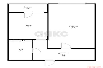 Фото №4: 1-комнатная квартира 43 м² - Краснодар, мкр. Карасунский внутригородской округ, ул. Криничная, 128к1