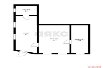 Фото №2: Часть дома 34 м² - Краснодар, мкр. Дубинка, ул. Титаровская, 107