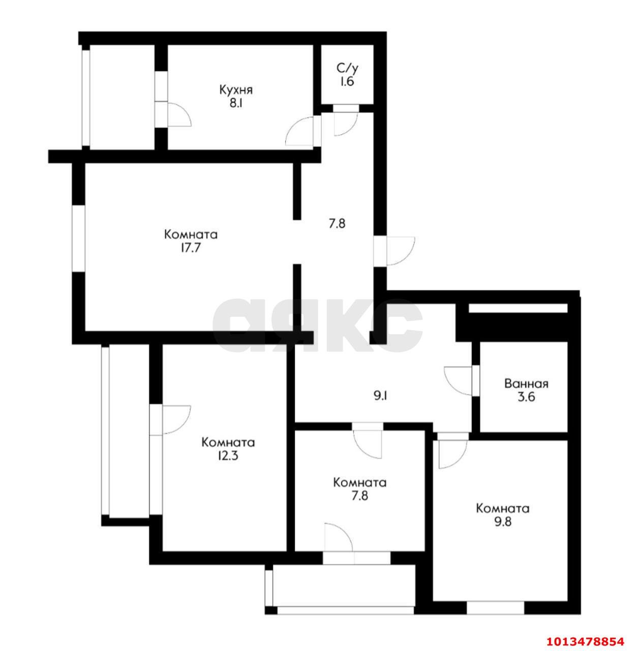 Фото №10: 4-комнатная квартира 88 м² - Краснодар, Дубинка, пер. Угольный, 12