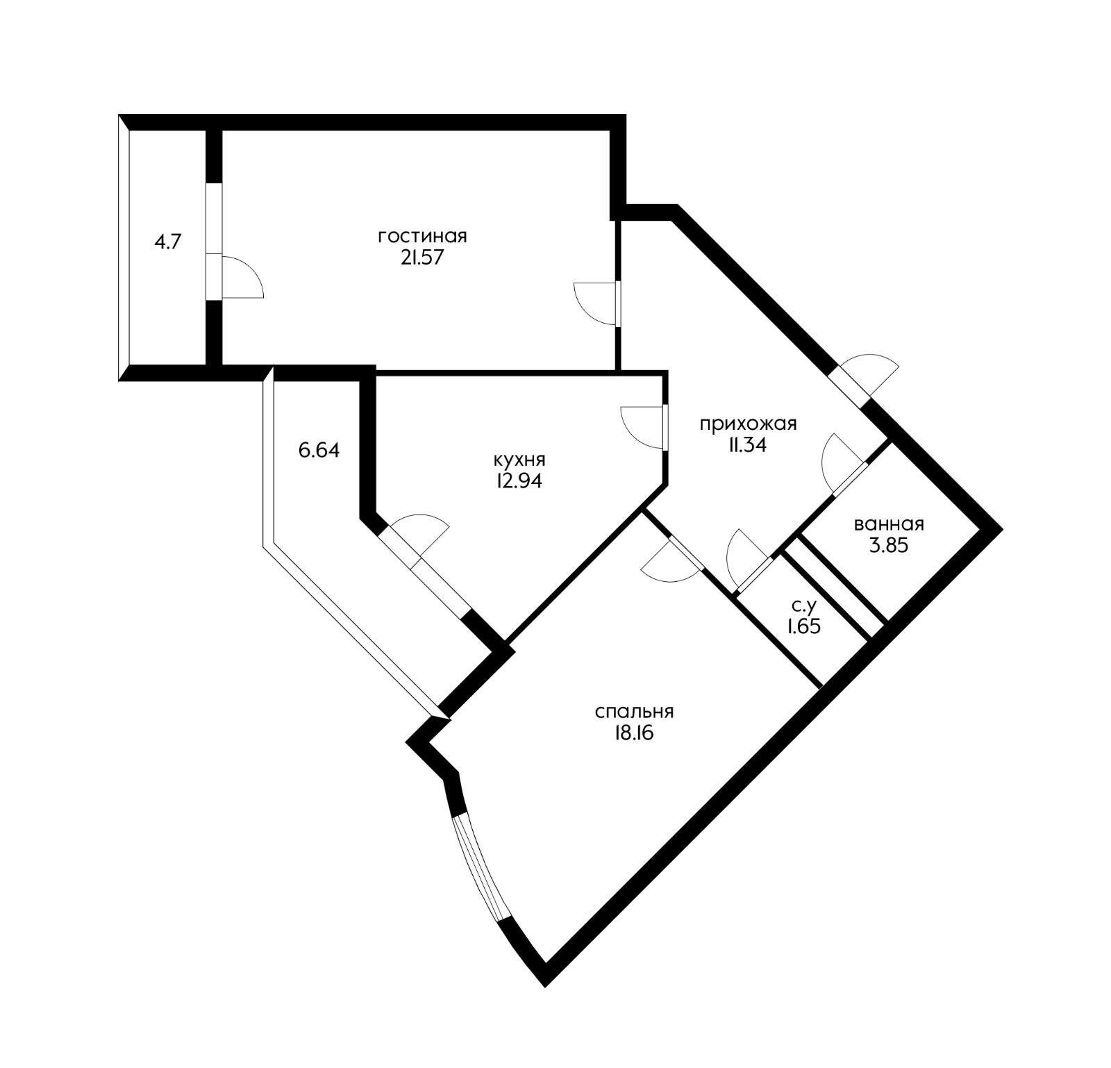 Фото №10: 2-комнатная квартира 70 м² - Краснодар, ЖК Октябрьский, жилой комплекс Центральный, Центральный внутригородской округ, Западный внутригородской округ, мкр. Центральный, ул. Октябрьская, 181/2