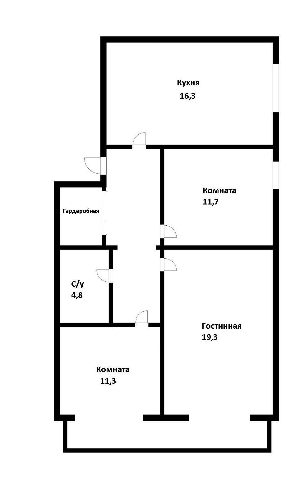 Фото №20: 3-комнатная квартира 85 м² - Краснодар, Западный внутригородской округ, мкр. Фестивальный, ул. Рашпилевская, 325/1