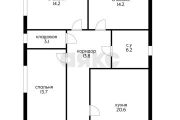 Фото №5: Дом 110 м² - Южный, п. коттеджный  Южная столица, ул. Волжская, 103