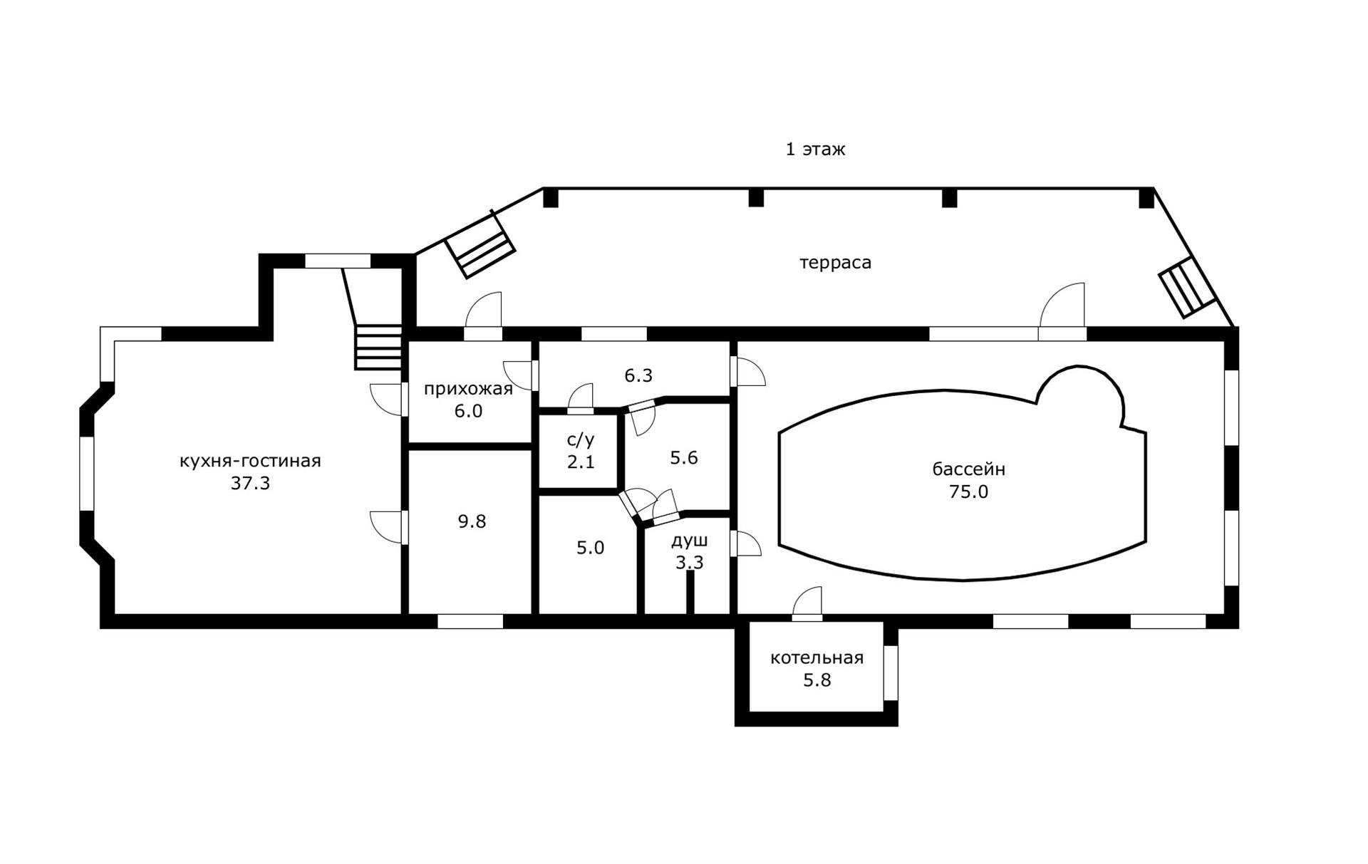 Фото №17: Дом 200 м² + 8 сот. - с/т Юбилейное, мкр. Прикубанский внутригородской округ, ул. Розовая, 21