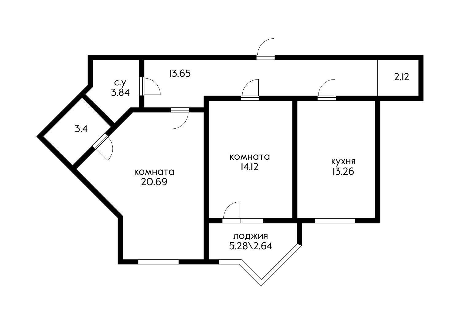 Фото №3: 2-комнатная квартира 75 м² - Краснодар, Прикубанский внутригородской округ, мкр. 2-я Площадка, ул. Ветеранов, 85к5