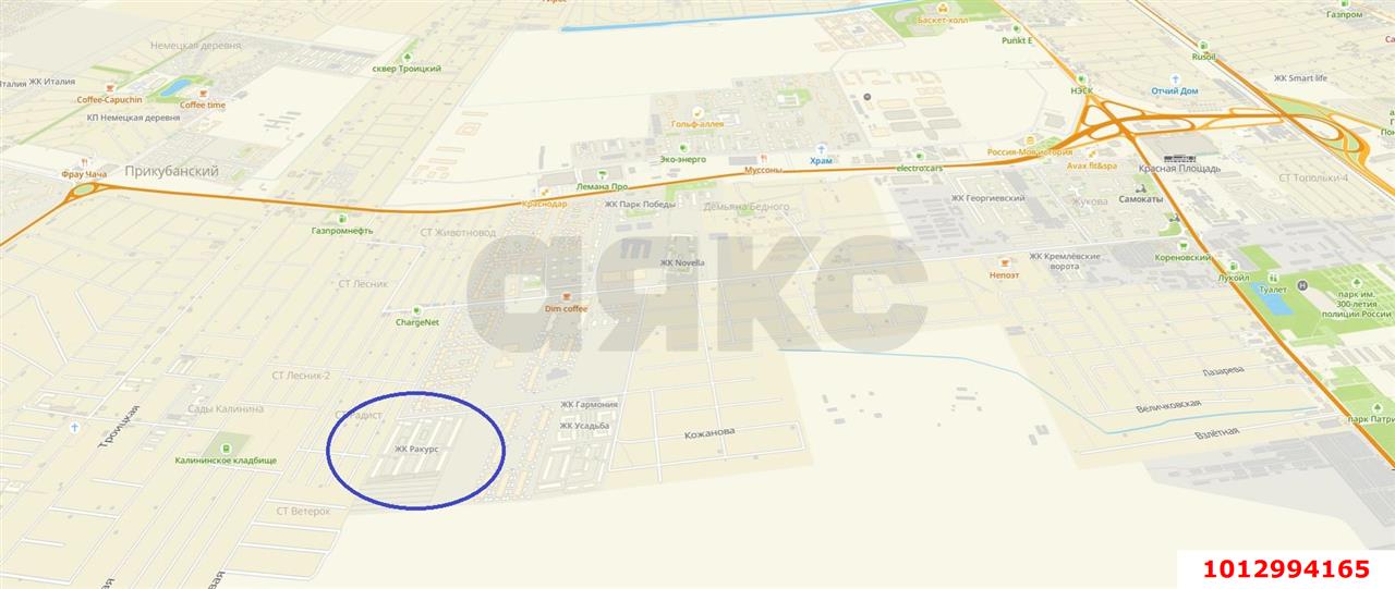 Фото №2: Торговое помещение 47 м² - Краснодар, жилой комплекс Ракурс, ул. имени Героя Ростовского, 8к6