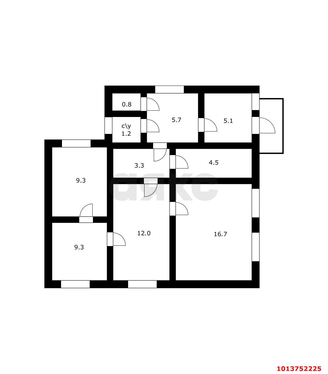 Фото №14: 3-комнатная квартира 67 м² - Краснодар, Фестивальный, пр-д Малороссийский, 5