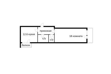 Фото №2: 1-комнатная квартира 40 м² - Краснодар, мкр. Прикубанский внутригородской округ, ул. Куликова Поля, 16