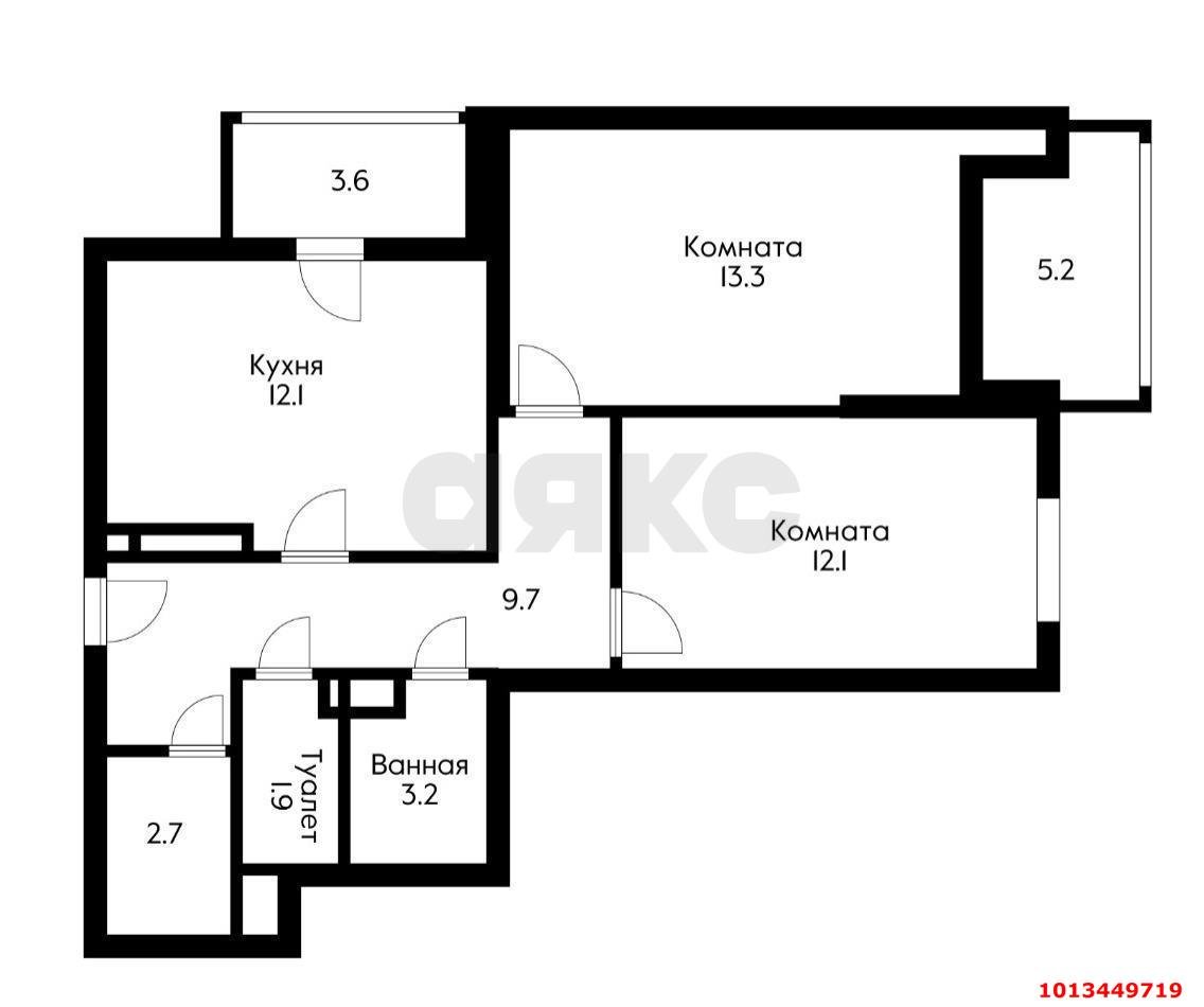 Фото №8: 2-комнатная квартира 64 м² - Краснодар, жилой комплекс 7 Вершин, ул. имени Снесарева, 10/1